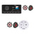 Fusion MS-RA210 ARX70W Remote Kicker 45KM84L 8in Speaker 4 Pack