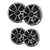Wet Sounds RECON 6 6.5in Marine Speakers 4 Pack Black Silver