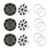Kicker KM65 6.5" Marine Speakers 6 Pack with LED Rings for Boats