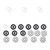 Kicker 8" Silver OEM Marine LED Speakers 8 Pack with KLSR8 LED Rings