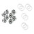 Kicker OEM 6.5" White Marine Speakers 8 Pack with LED Rings for Boats