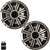 Kicker 6.5" Silver OEM Marine Speakers with KLSR65 LED Rings