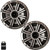 Kicker 6.5" Silver OEM Marine Speakers with KLSR65 LED Rings