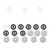 Kicker 6.5" Silver OEM Marine LED Speakers 8 Pack with KLSR65 LED Rings