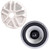 Memphis Single 8in LED Speaker White Grille DIY Boom Box Kit