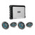JL Audio M3 Sport Gunmetal LED Marine Audio System – 4 M3 6.5" Speakers with Fusion SG-DA41400 4-Channel Amplifier