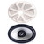 Memphis Single 6x9in LED Speaker White DIY Boom Box Kit