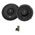 JBL STAGE368 6.5” 2-Way Coaxial Speaker with Grille with Stinger RKFR6 Roadkill Fast Rings 6" & 6.5"