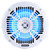 Memphis Audio MXA602SLW OEM 6.5"  Marine Coaxial Speakers White Grill Blue LED - 6 Pair (12 Units) - Builder Bulk Pack