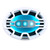Memphis MM694 Marine 6X9" A.T.A.C. Speakers With B/W Grilles & RGB LED Lighting