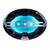 Memphis MM694 Marine 6X9" A.T.A.C. Speakers With B/W Grilles & RGB LED Lighting