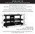 Bell'O PVS-4215 - 3-Shelf TV Stand for TVs up to 46"