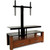 Bell'O TPC361 - Triple Play 2-Shelf TV Console Cabinet with TV Mount for TVs up to 55" - Caramel Wood