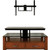 Bell'O TPC361 - Triple Play 2-Shelf TV Console Cabinet with TV Mount for TVs up to 55" - Caramel Wood