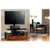Bell'O TPC361 - Triple Play 2-Shelf TV Console Cabinet with TV Mount for TVs up to 55" - Caramel Wood