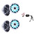 Memphis 2 Pair MXA80L 8in RGB Marine Speakers & MXRGBBTC Controller