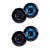 Memphis 2 Pair MXA602SLB 6.5in Marine Speakers Black Sport Grilles