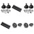 JL Audio (2 Pair) M3 6.5" Sport Grill Gunmetal Speakers & 12KMTES Black Tower Enclosures w/ UTV & Bimini Top Adapters