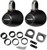 JL Audio (2 Pair) M3 6.5" Sport Grill Gunmetal Speakers & 12KMTES Black Tower Enclosures