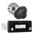 Clarion M608 Marine Receiver with CMS-651-CWB 6.5-inch Marine Coaxial Speakers, Classic Grilles