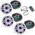 Clarion (3) Pairs CMSP-771RGB-SWG 7.7-inch Speakers, Sport Grilles with RGB LED Lighting & Remote