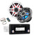 Clarion M608 Marine Receiver with CMSP-651RGB-SWG 6.5-inch Premium Marine Coaxial Speakers, Sport Grilles RGB LED & Lighting Remote