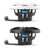 Clarion (3) Pairs CMS-651RGB-SWB 6.5-inch Speakers, Sport Grilles with RGB LED Lighting & Remote