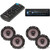 Alpine UTE-73BT, RUE-4360 Remote with  2 Pairs Alpine SXE-1726S 6.5" Coax Speakers