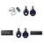 Alpine (2) SPV-65RGB-CAN 6.5” Cage-Mounted Universal Weather-Resistant Coaxial RGB LED Speaker Pods with Amp, Source & Led Remote