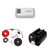 Rockford Fosgate TM1000X5AD 5 Channel Marine Amplifier with RFK4I Power Interconnect Amp Kit and PLC2 Remote Punch Level Control