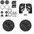 Cicada Audio 2 ea CMB10.S4 10" Pro Mid-Bass Woofer with 14HDRING10 10" Mid-Bass Ring and Grills and Cut-In Kit compatible with 14-23 H-D Motorcycles