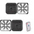 Kicker (2) 46L7T104 L7T L7-Thin 10-Inch (25cm) Subwoofer, Dual Voice Coil, 4-Ohm, 500 Watt w/ Chrome  LED Grill & Remote Bundle