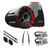 Wet Sounds REV 10 HD 10" Horn Loaded Compression Driver Tower Speakers with XZ Grills & Stainless Swivel Base Mount, 300 Watts RMS, Black, Pair with Wet Sounds Nautique Drop Down Bracket for the Z5 Rack w/12 Inch Strut Tube