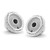JL Audio M6 6.5" Classic Grill White Speakers & 12KMTESW White Single Tower Enclosures