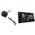 Kenwood DMX50S 6.8" Digital Media Rec with Wireless CarPlay and CMOS-230LP Rearview Camera with License Plate and Universal Mounting Hardware
