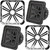 Kicker (2) 45L7R104 L7R 10-Inch (25cm) Subwoofer, Dual Voice Coil, 4-Ohm w/ Chrome LED Grill Bundle