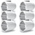 Hertz 8" Marine Tower Speakers (Pair) – Flat Mount, White – HTX-8-M-FL-W – Boat Audio Upgrade for Wake & Surf Boats