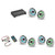JL Audio XDM600/6 w/ (3) M6-770X-S-GwGw-i, RGB LED Gloss White, Sport Grille Speakers & LED Controller
