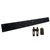 Wet Sounds Stealth 10 ULTRA HD All-in-one Amplified Soundbar with Remote - Black and UTV Mounting Kit, Slider Brackets and Round 1.75" Tube Clamps