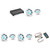 JL Audio XDM600/6 w/ (3) M3-650X-S-Gw-i RGB LED 6.5 Sport Grill White Speakers & LED Remote