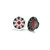 Kicker KM65 6.5-Inch (165mm) Marine Coaxial Speakers with 3/4-Inch Tweeters, LED, 4-Ohm, Charcoal and White Grilles