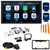 Alpine ILX-W650 7-Inch Receiver + PAC RPK5-GM4101 2010-15 Chevy Camaro Kit + Back up Camera and License Plate Frame