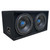 ATG212LBX Dual 12in Loaded Ported Enclosure + TS1000.1D Amp + 0 Gauge Kit