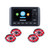 Memphis SMC3 Marine Media Center & 2 Pair MXA69L RGB Speakers