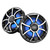 Wet Sounds REVO 6 XS-B-SS V3 - Revolution Series 6.5" RGB LED Marine Coaxial Speakers with Black/Stainless XS Grilles, Pair - Used, Open Box
