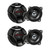 JVC CS-DR421 4in 4-Speaker Car Audio Bundle