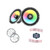 Cerwin Vega SM8F4 8in Marine RGB Pair + Black Grilles + Remote