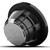 Wet Sounds REVO 8 XS-B-SS V3 - Revolution Series 8" RGB LED Marine Coaxial Speakers with Black/Stainless XS Grilles, Pair - Used, Open Box
