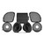 Wet Sounds DS18 Front Saddlebag 4-Speaker Harley Kit