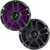 Memphis Audio 6.5" LED Marine Coaxial Speakers - 1 Pair (2 Units) - OEM Bulk Pack MXA60L With Metal Gray Grilles - Used, Good